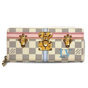 LOUIS VUITTON White Damier Leather Wallet